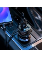 Auto įkroviklis Hoco Z40 Superior Dual Port + Type C